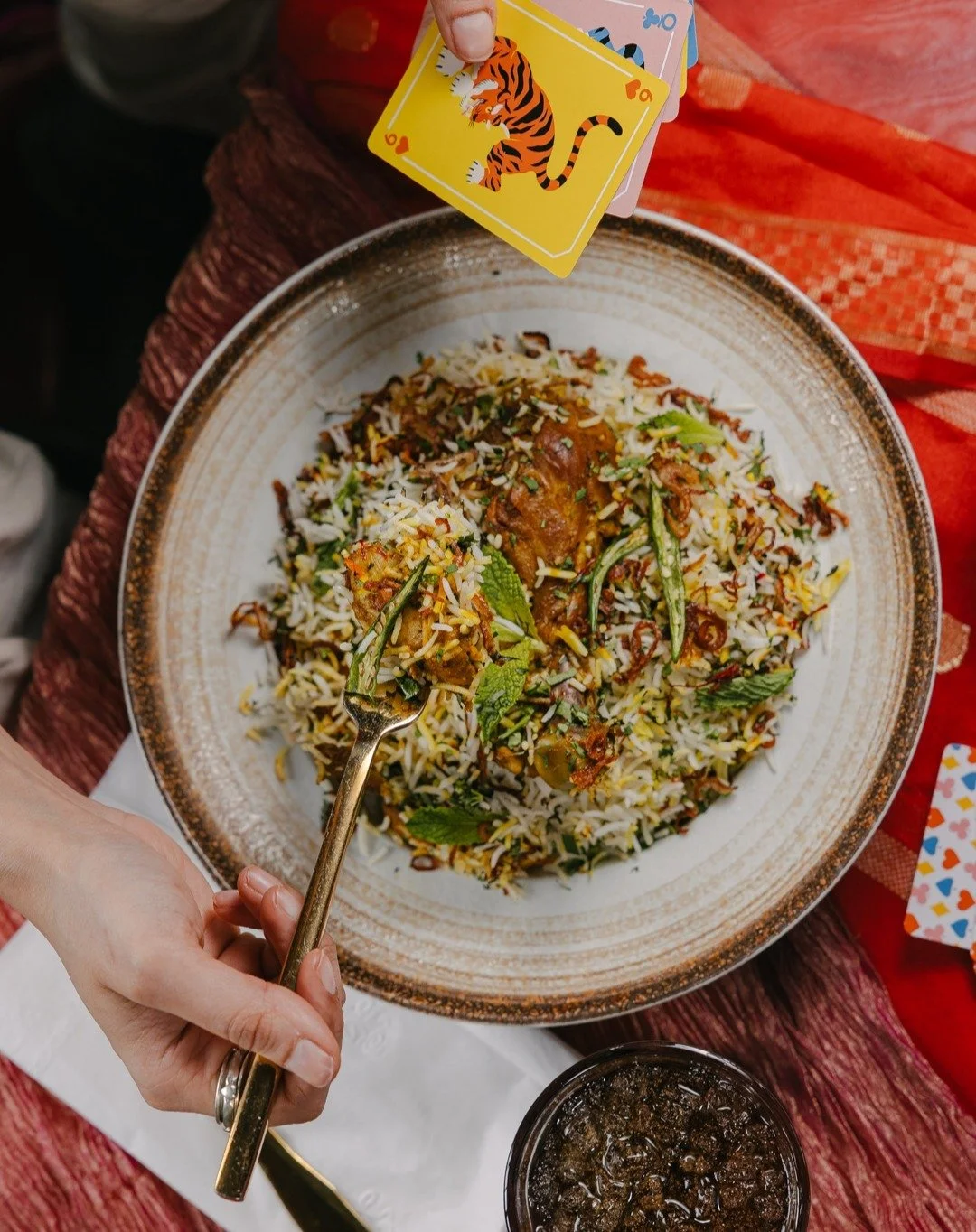 Don't mind us... we're just out here to remind you that there's Biryani for lunch 🙃