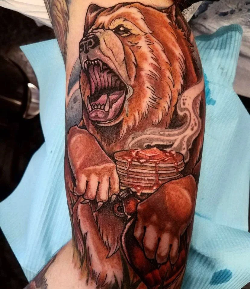 color bear tattoo