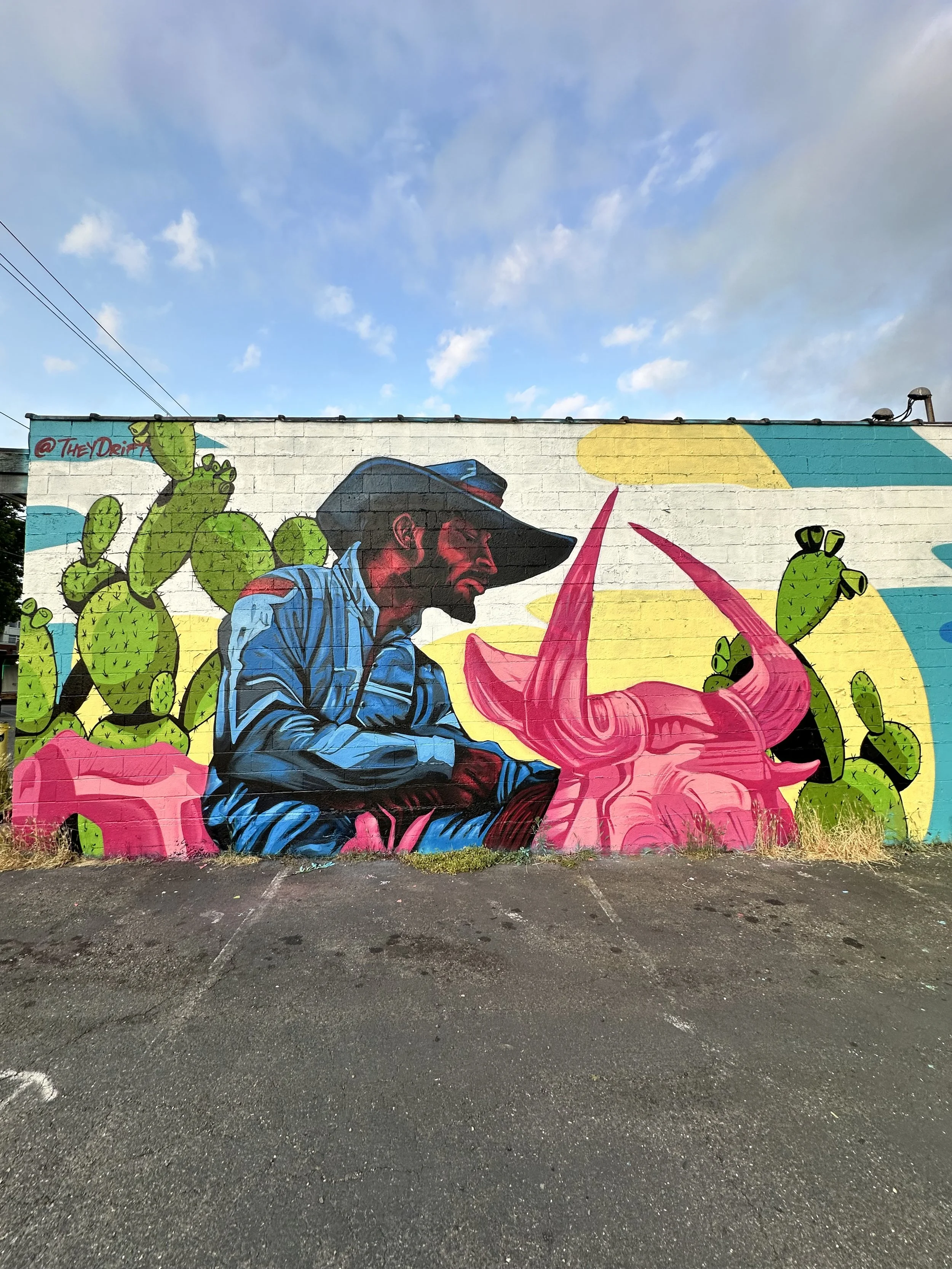 Nopales - for PNW Mural Masters 20x30 ft located in Downtown Burien Washington 2025