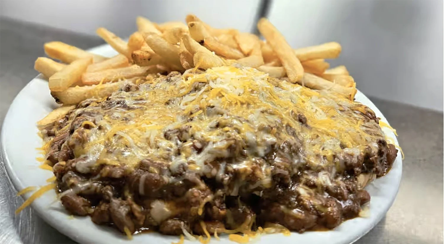 Chili Burger at Adel's Restaurant