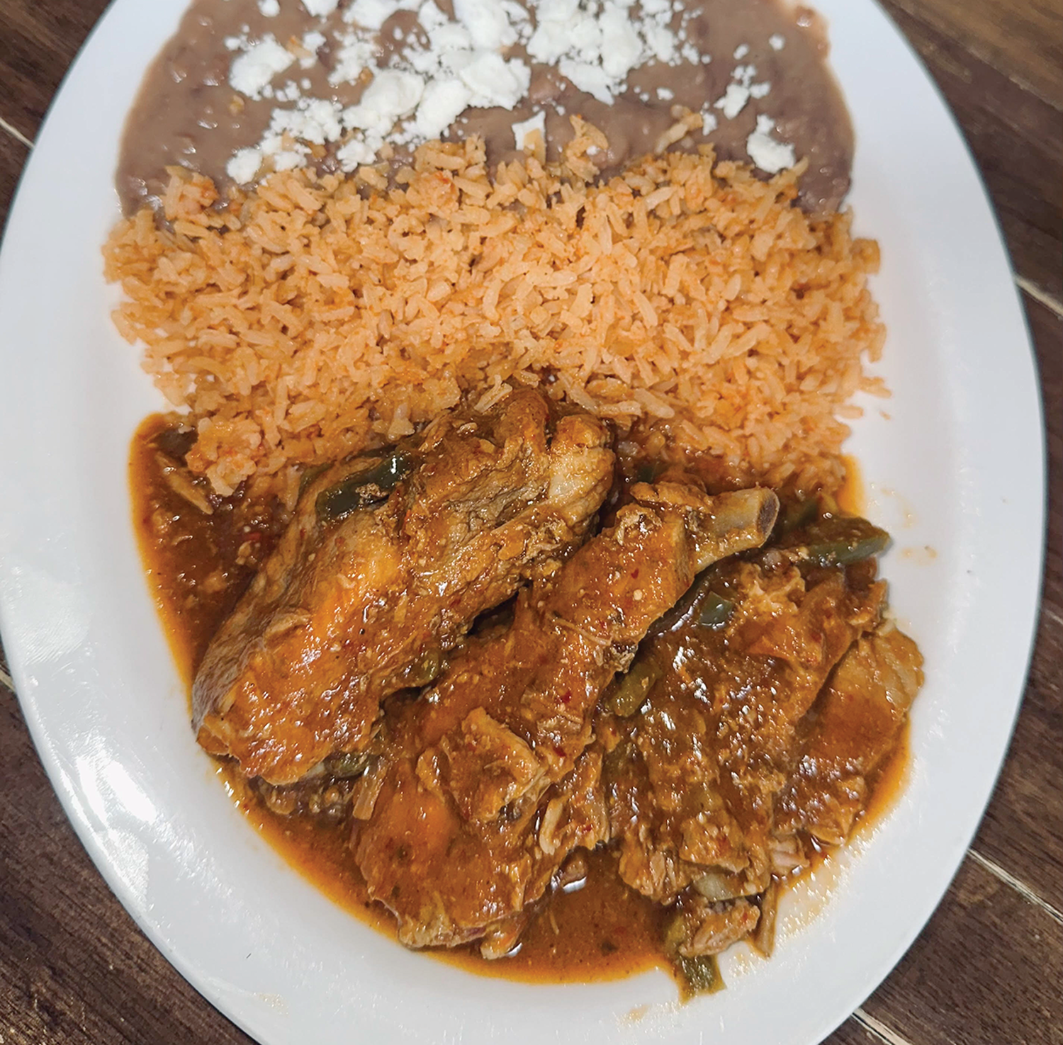 Costillas de Puerco en Salsa Roja con Nopales at The Border Table