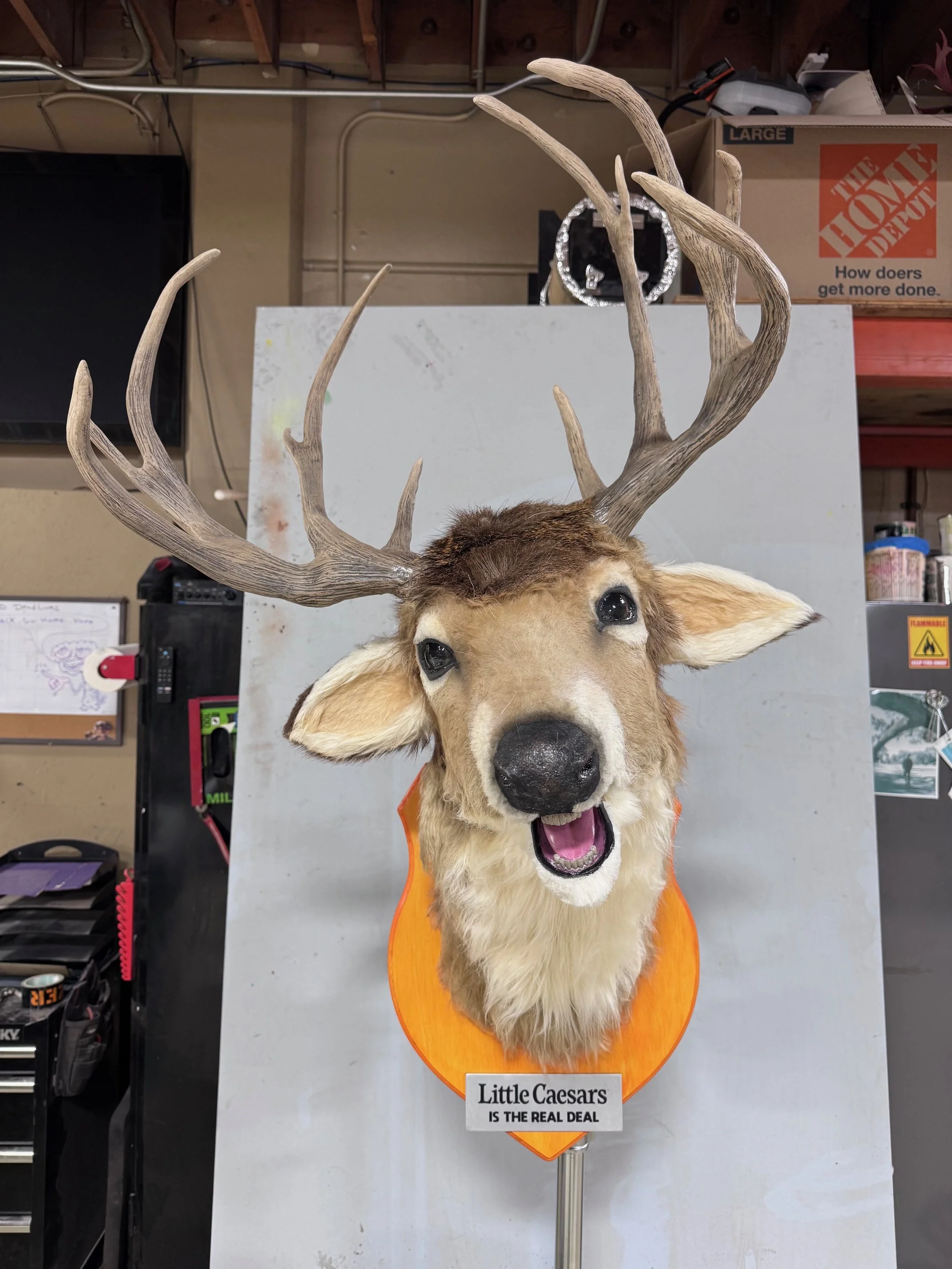 Little Caesars animatronic deer for commercial series 