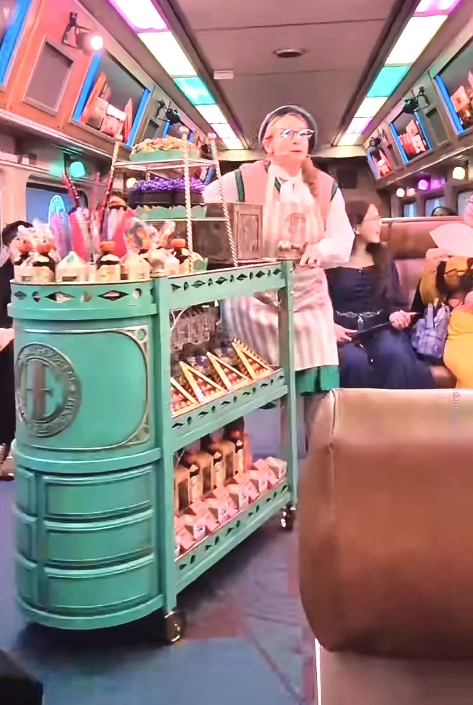 Harry potter trolley carts in use 