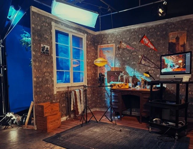 Live action set/Stop motion (our stage) 