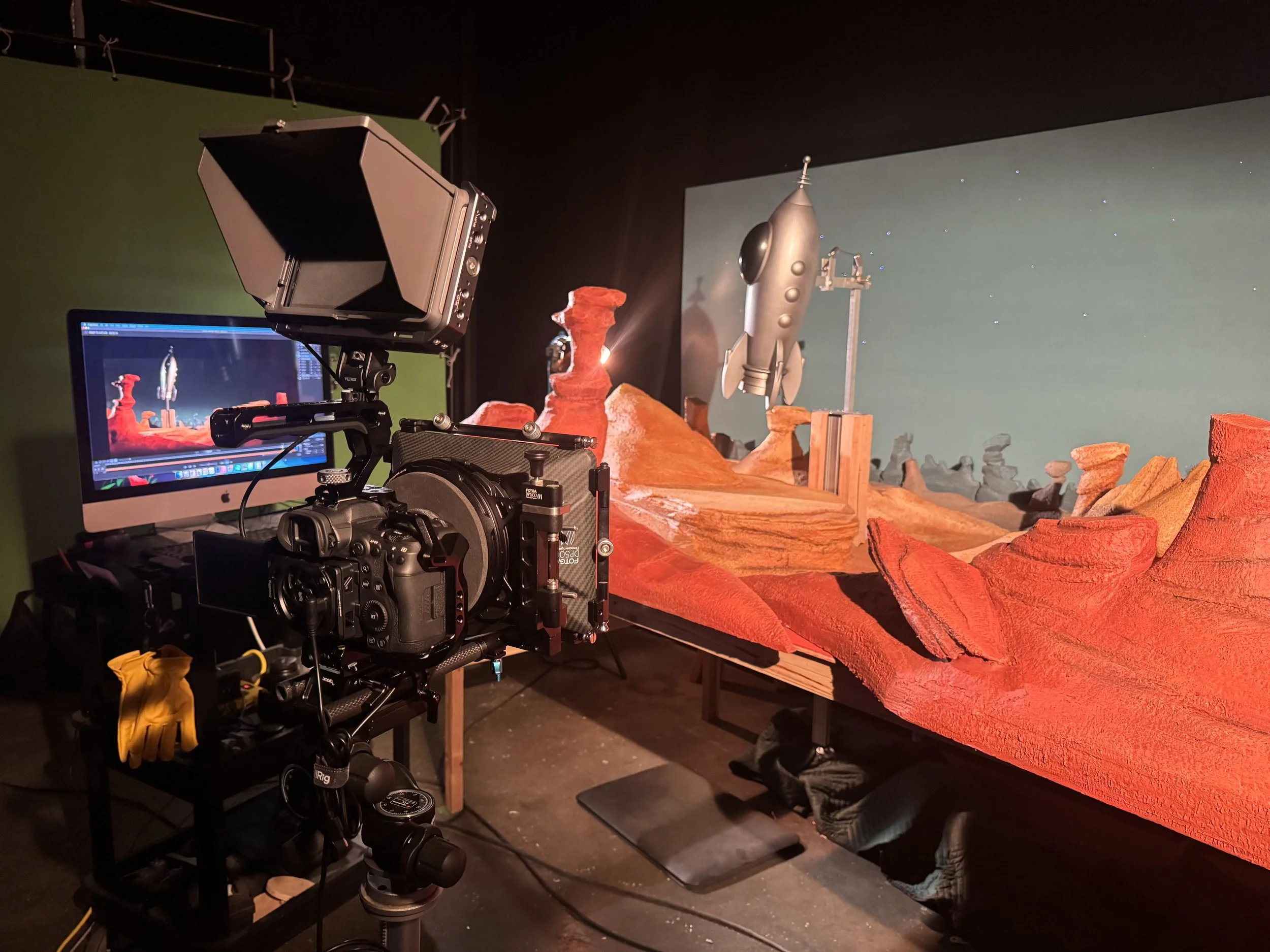 Stop-Motion rocket set 