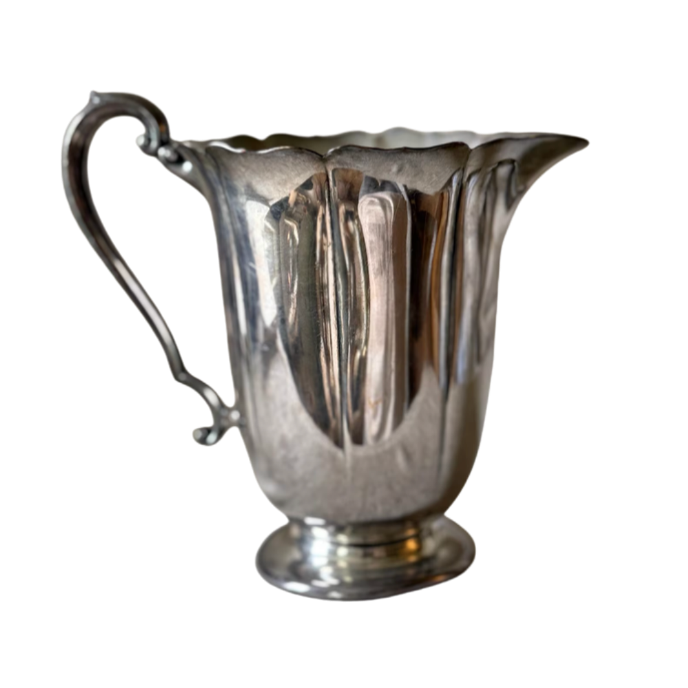 vintage silver pitcher