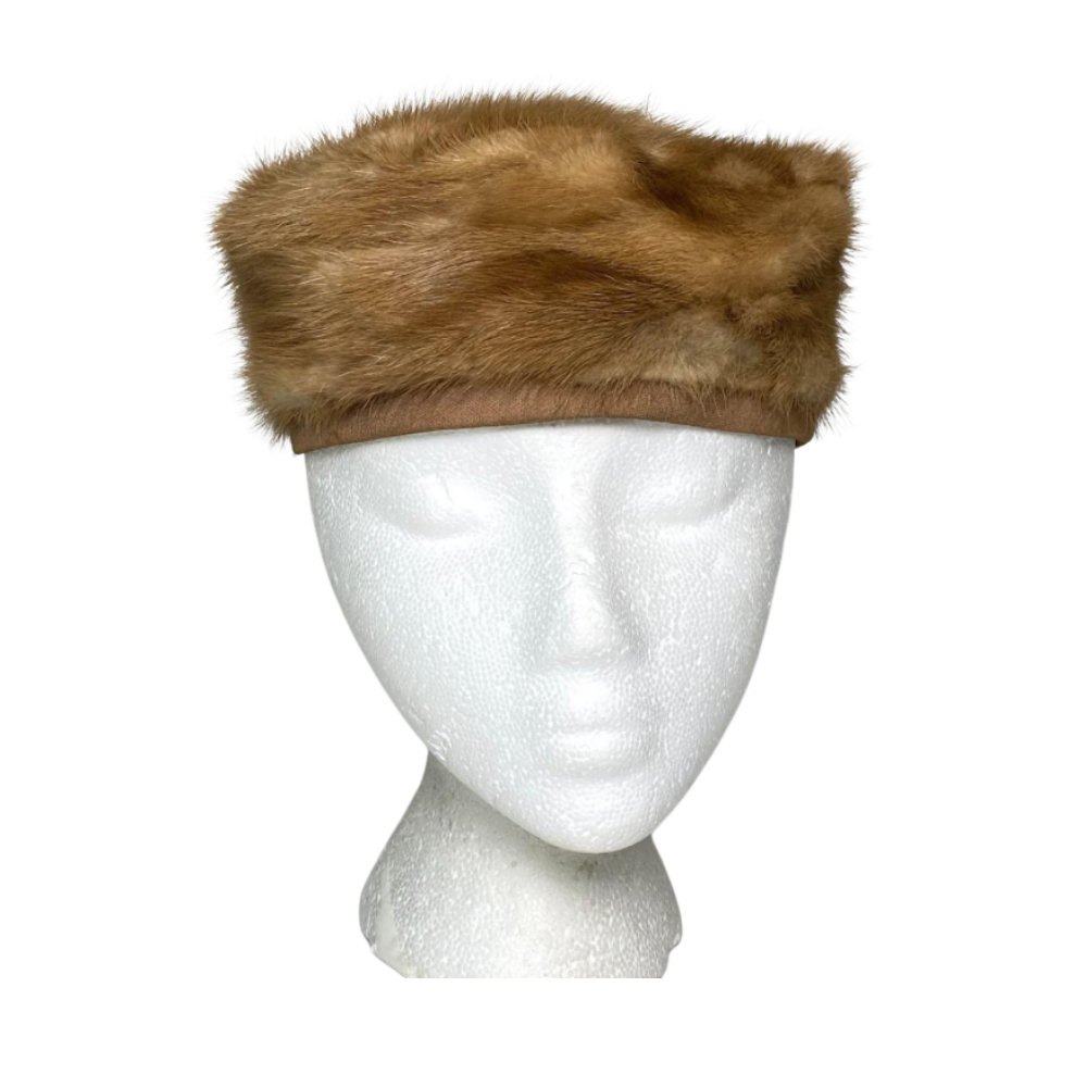 vintage mink pillbox
