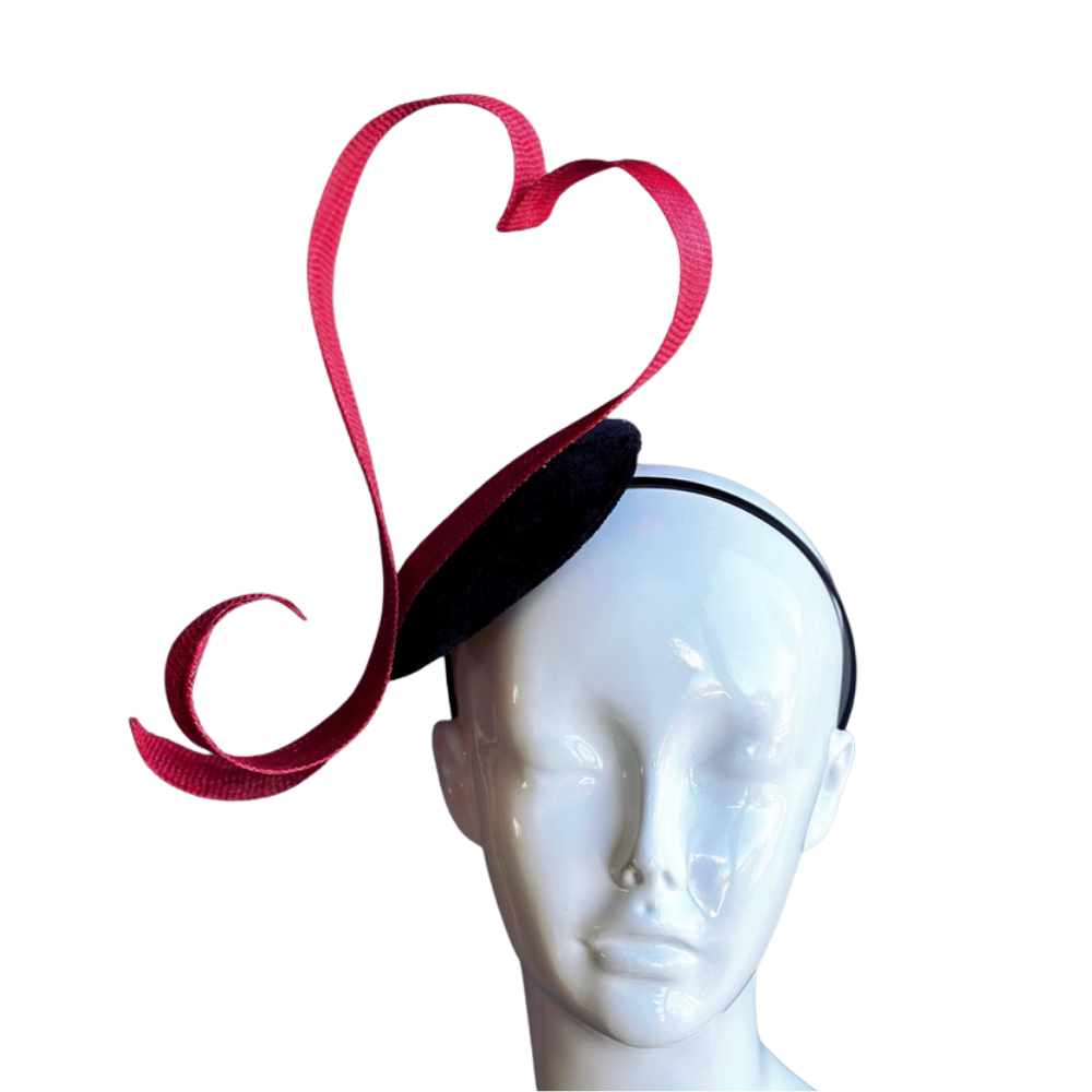 Red <3 fascinator