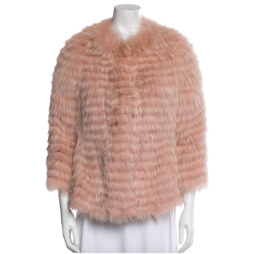 Pink fox fur 