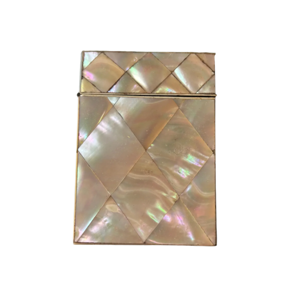 vintage pearl card holder