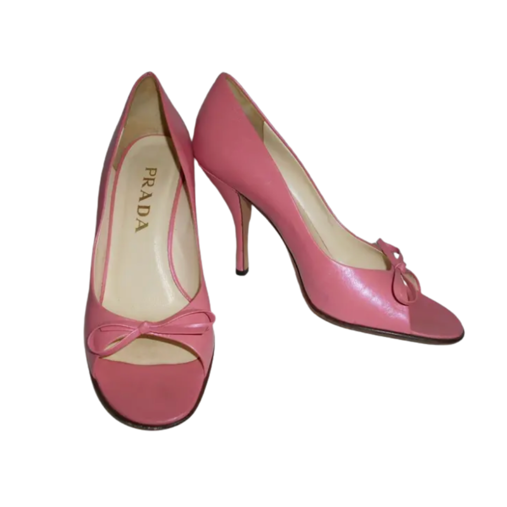 pink prada pumps