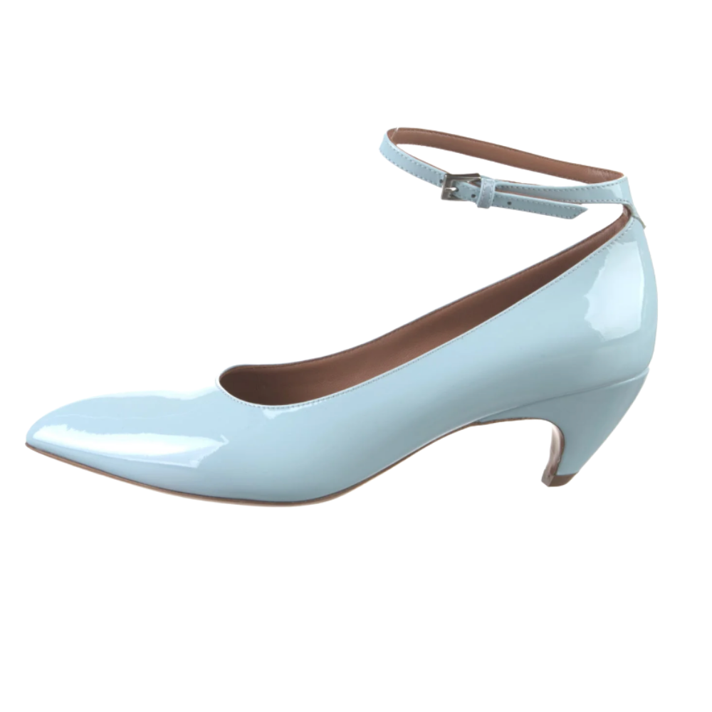 Alaia baby blue pumps