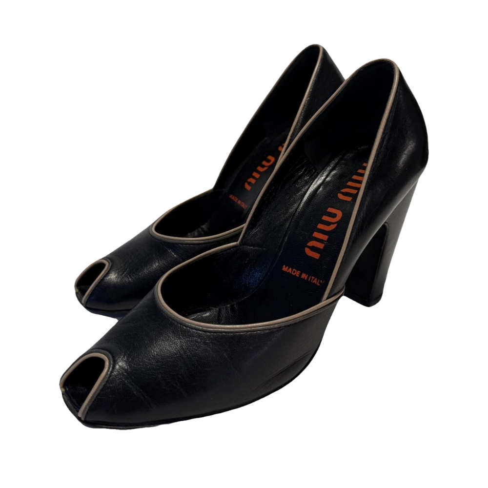 vintage miu miu peep toes