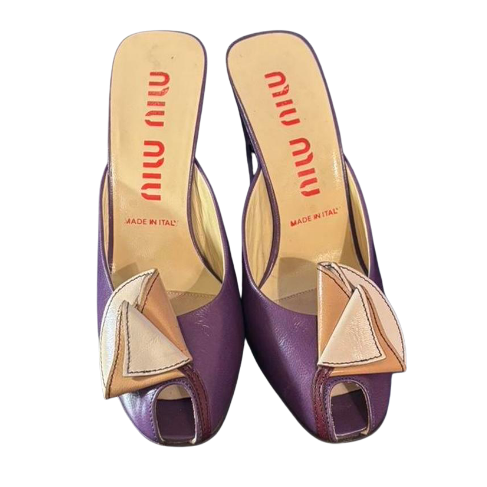 vintage miu miu peep toes