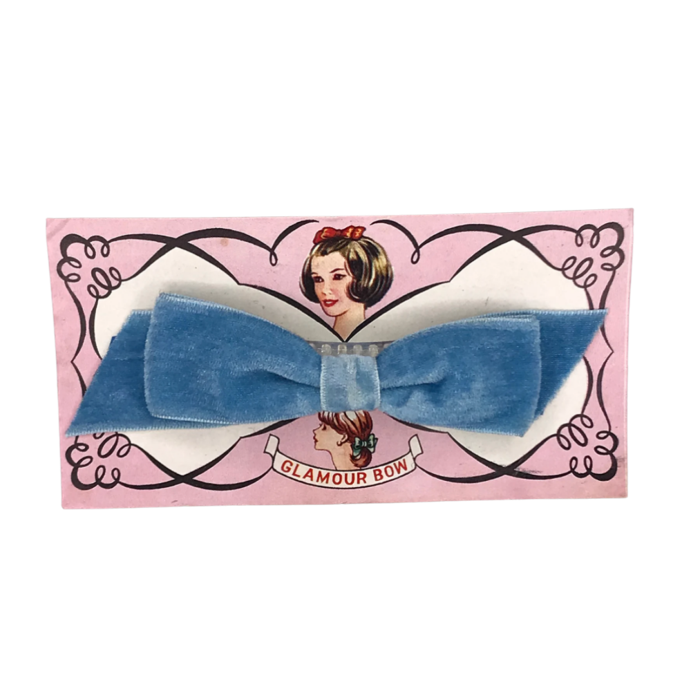 1950s velvet bow