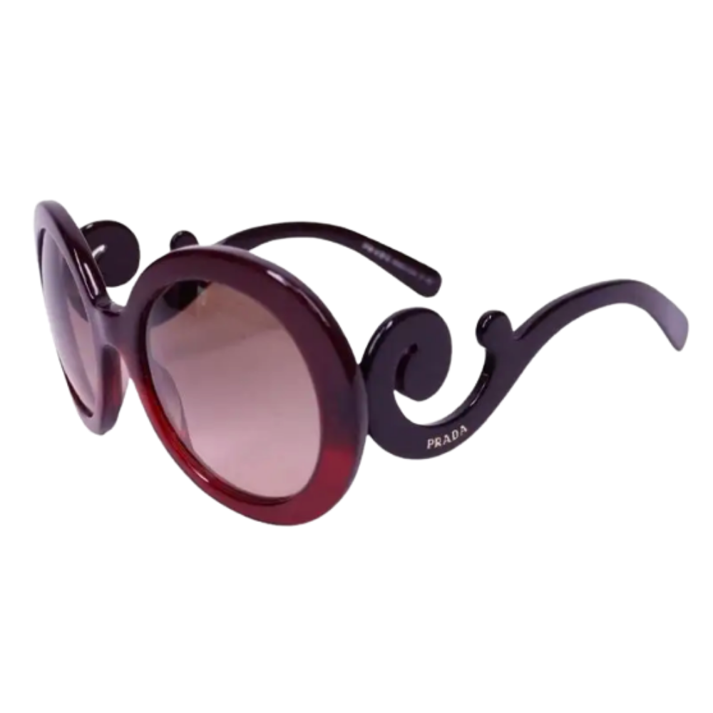 purple/red Prada Baroque Sunnies