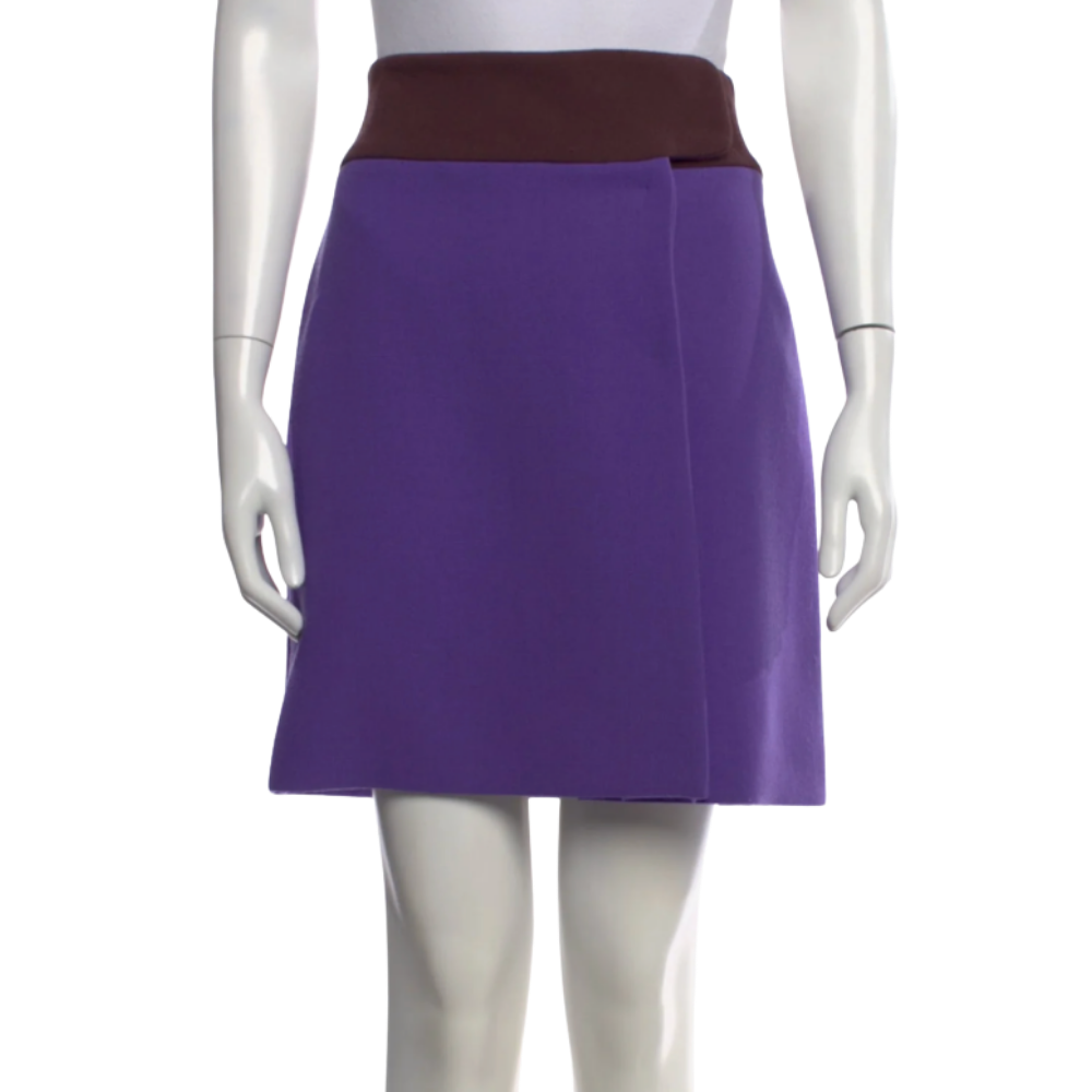 vintage prada purple skirt