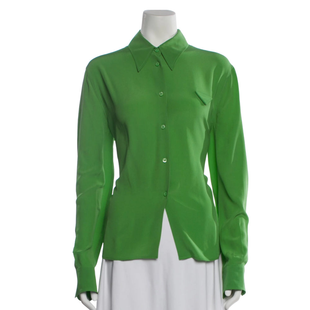 Prada silk button up