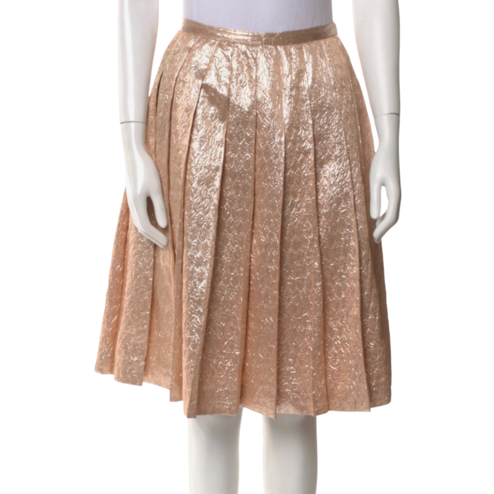 vintage prada pleated skirt