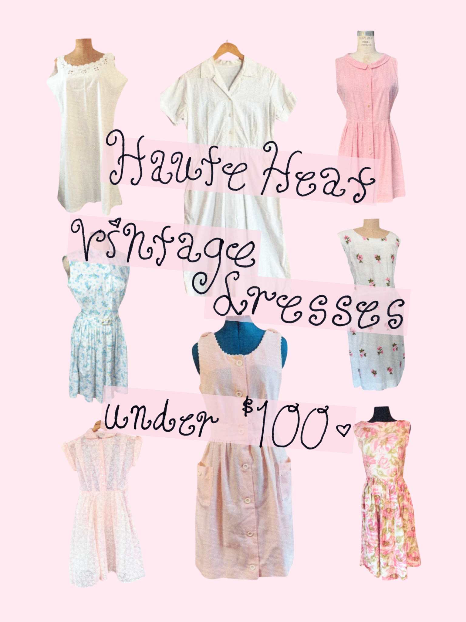 Vintage Dresses for the Hautest days of Summer (Under $100)
