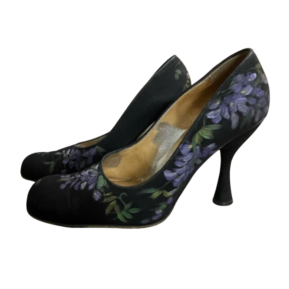 vintage D&amp;G floral pumps