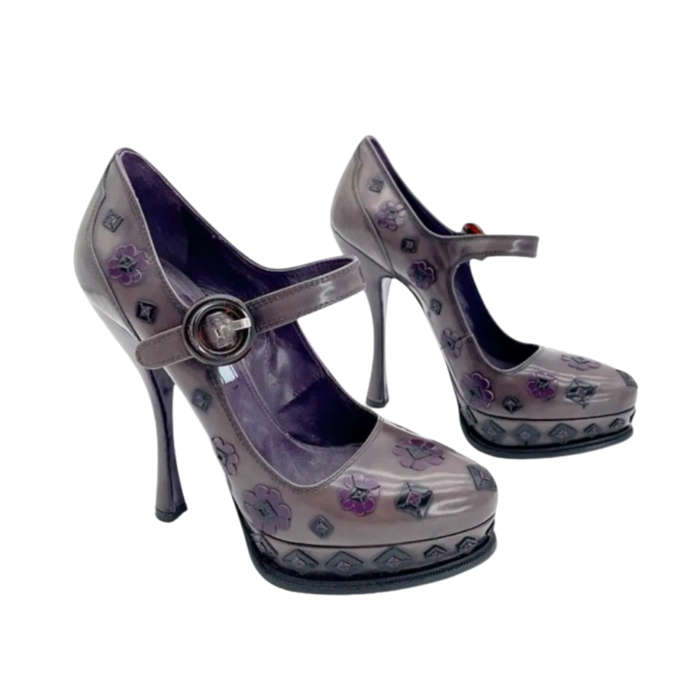vintage prada platform Maryjanes