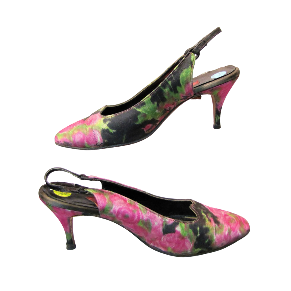 1950s floral pumps