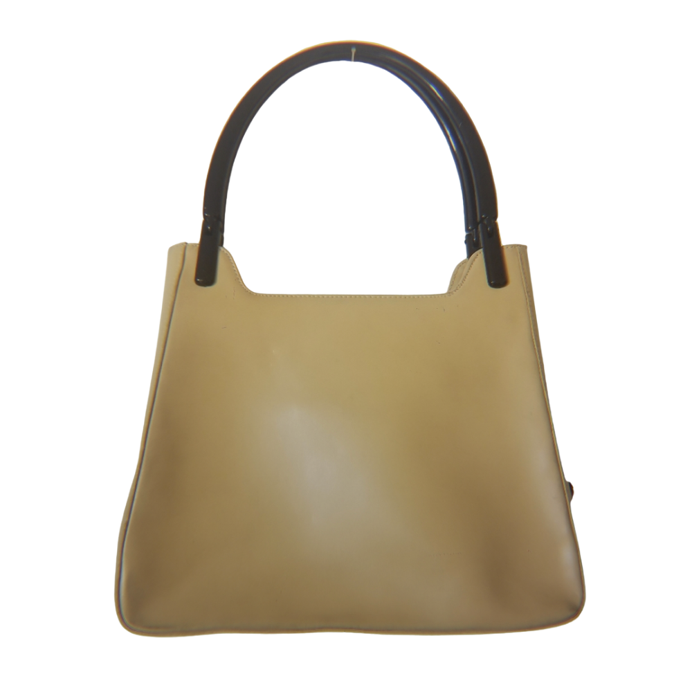 Vintage Prada creamy yellow bag