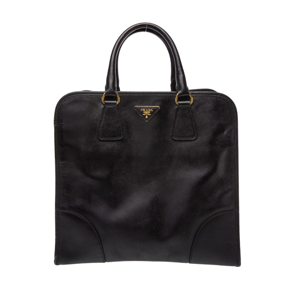 prada leather tote