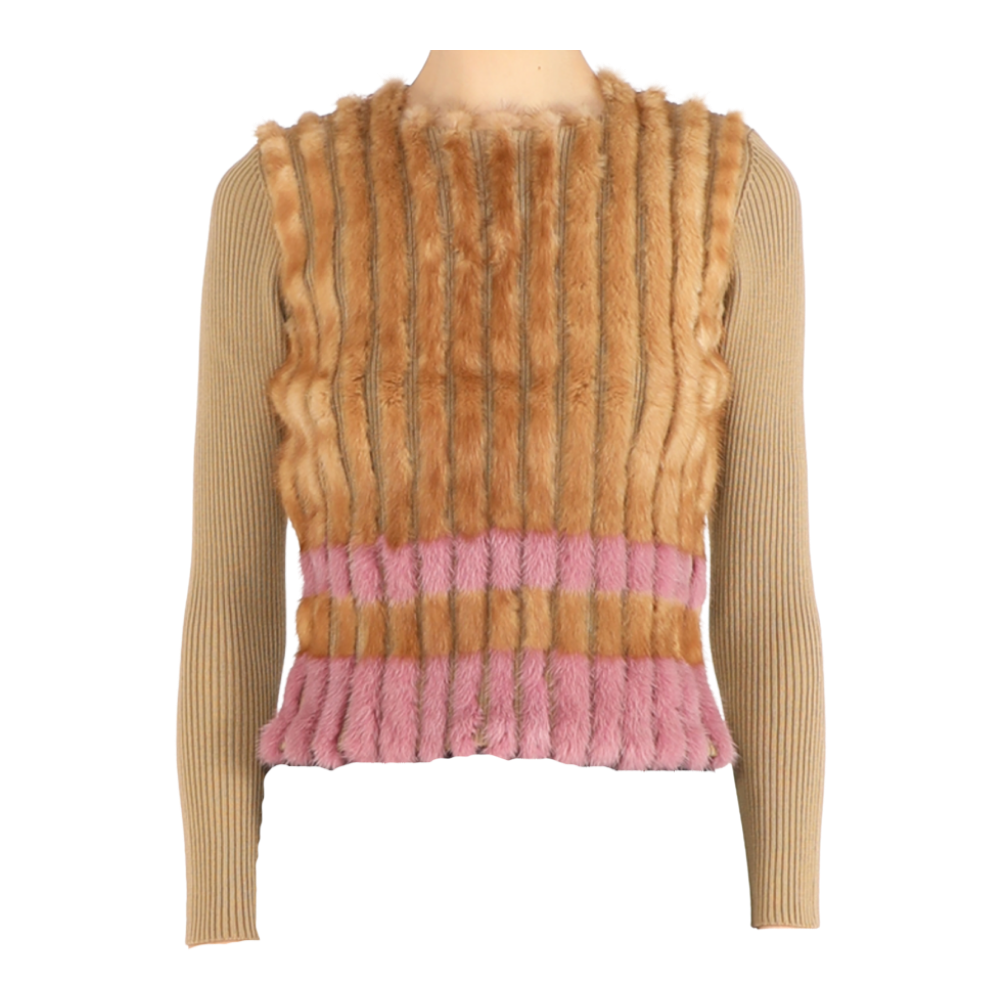 2000s Miu Miu fur top