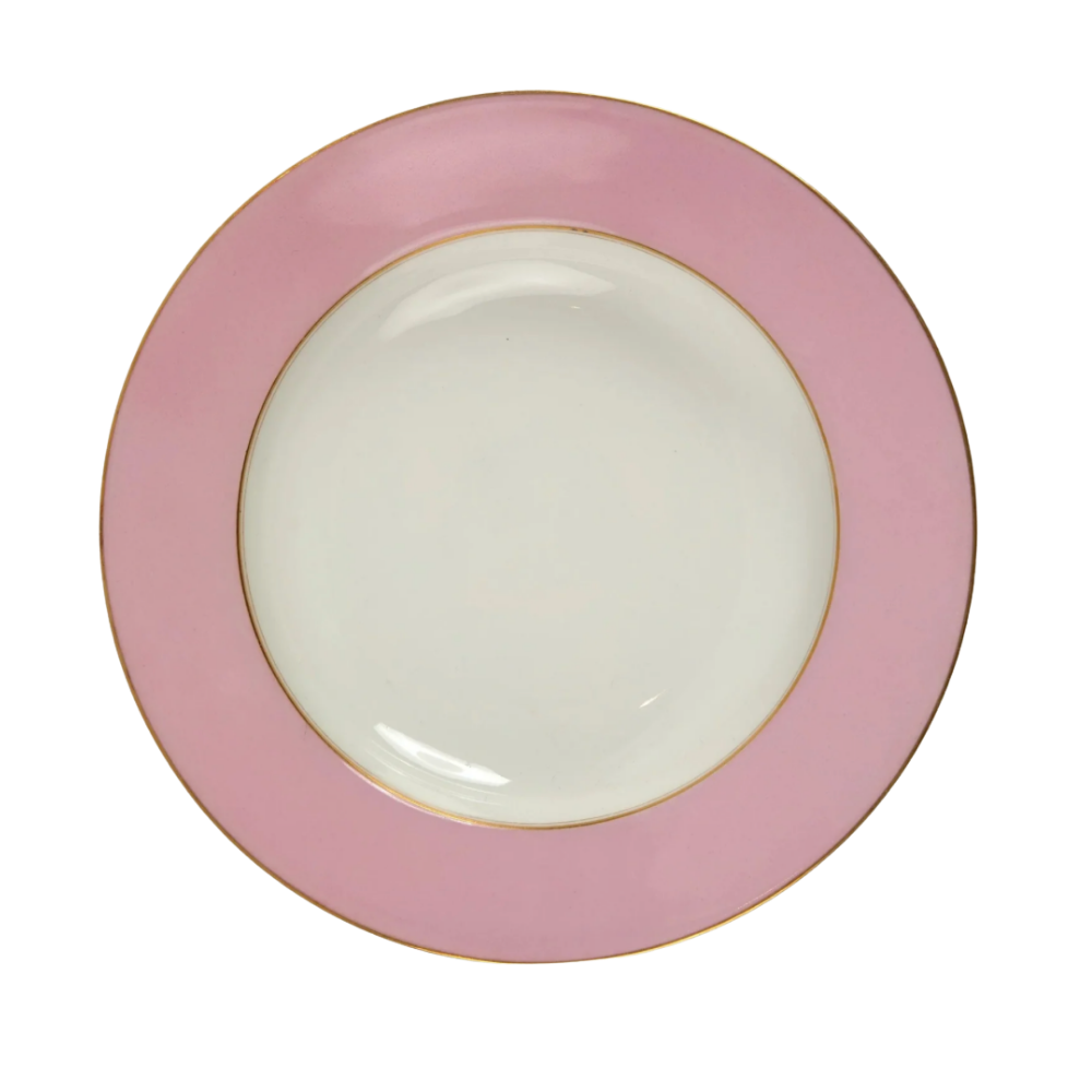 vtg porcelain pink bowl