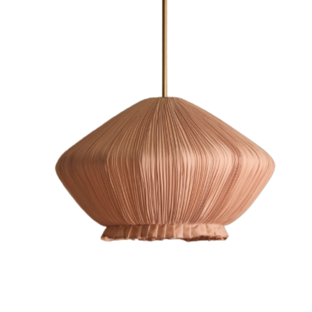 dusty pink light pendant