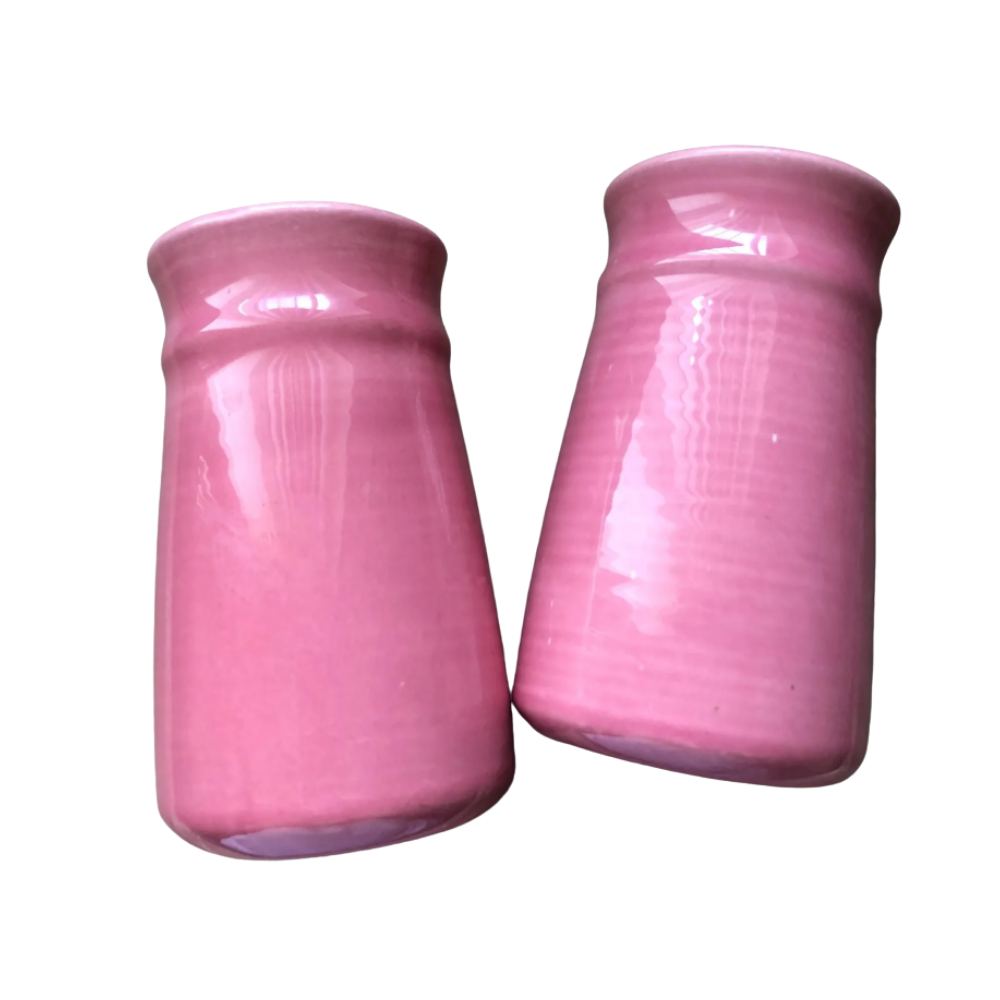 vtg hot pink salt&amp;pepper