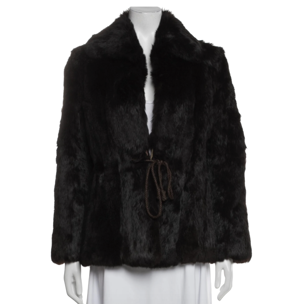 vintage brown fur coat
