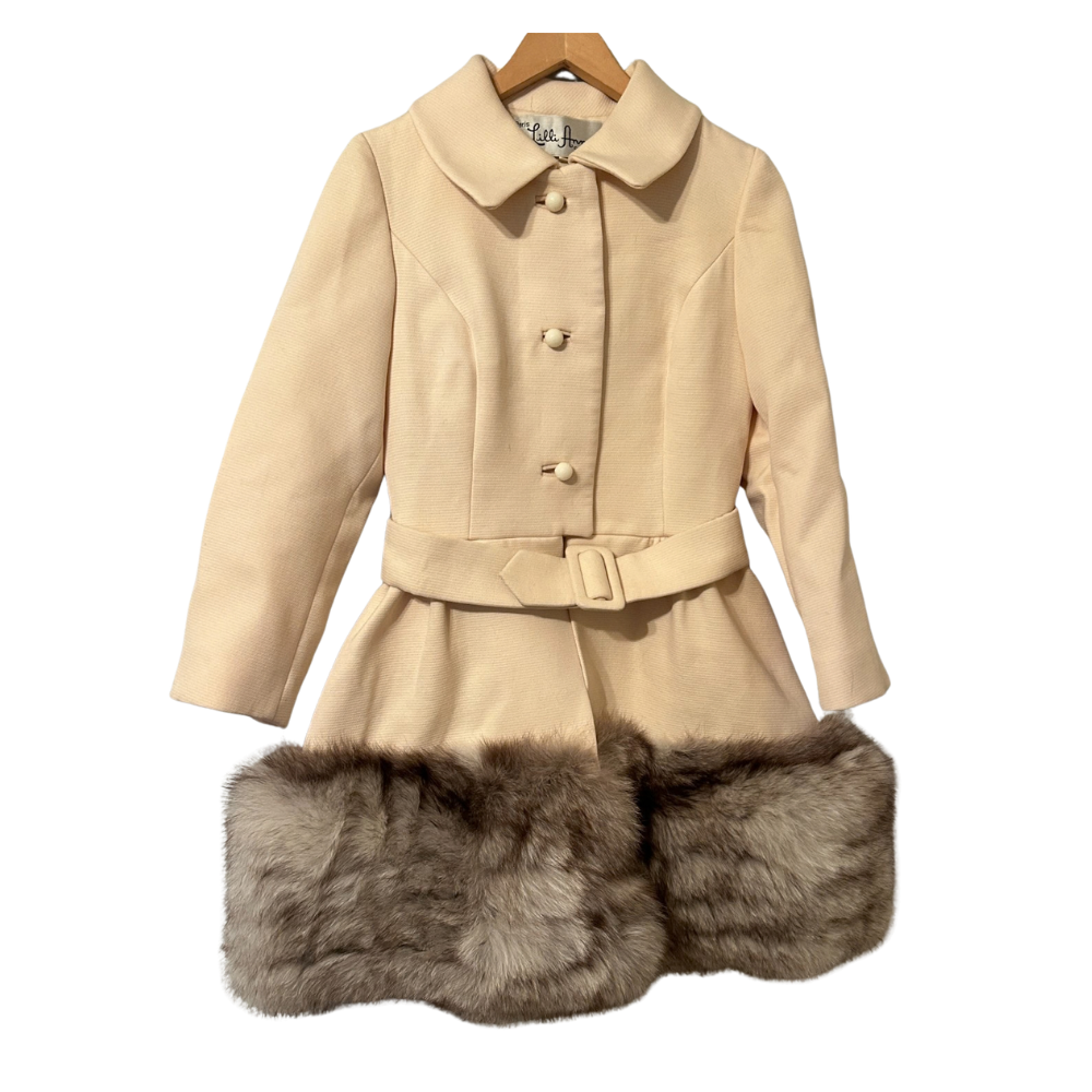 VTG 60s Lilli Ann cream coat