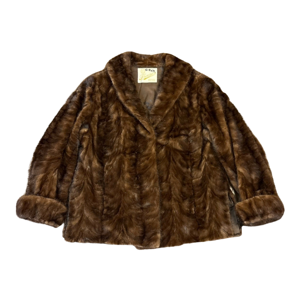 vtg Mink Fur coat