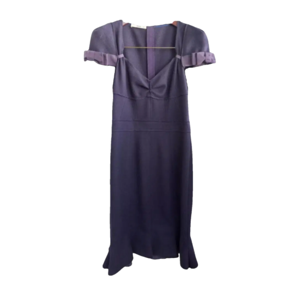 Prada purple wool dress