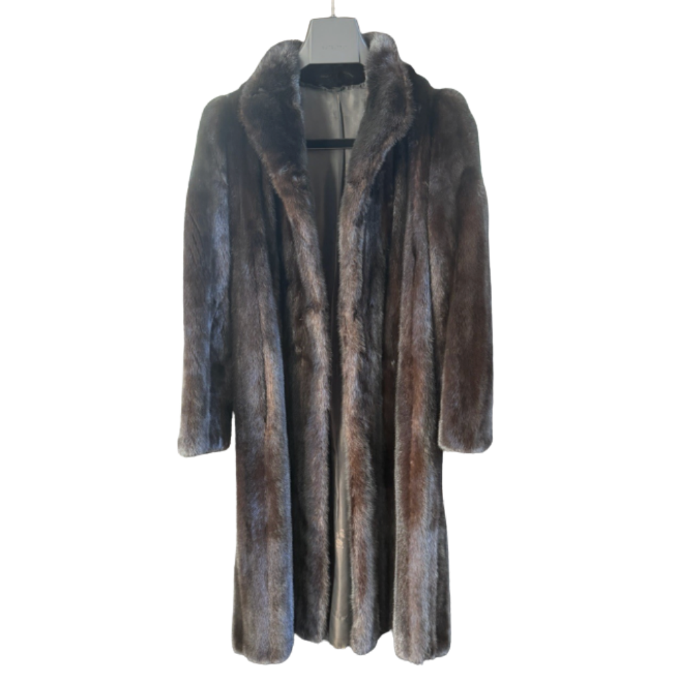 vintage brown fur coat
