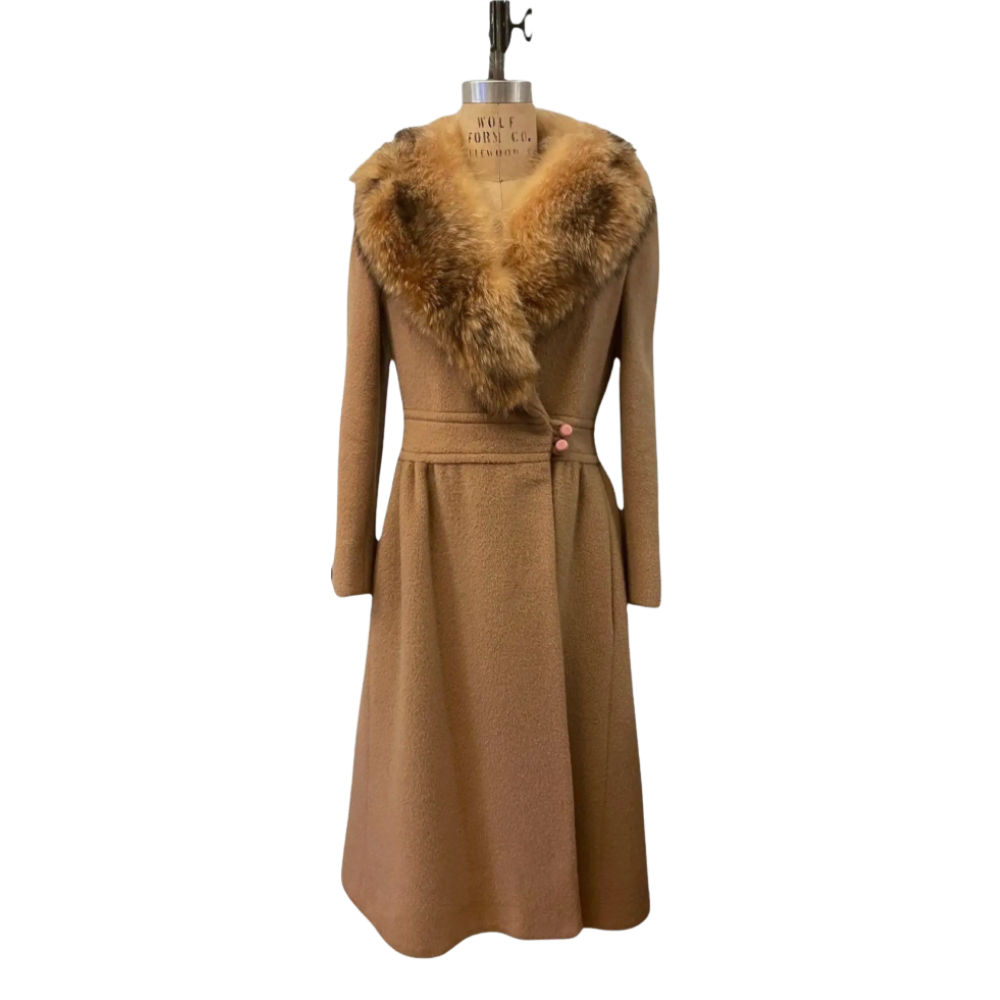 70s Pierre Cardin Wool Princess Coat