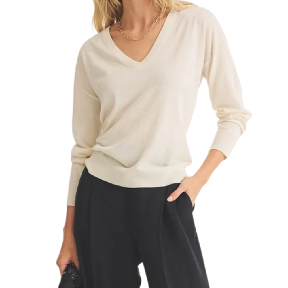 NAADAM thin cashmere V neck
