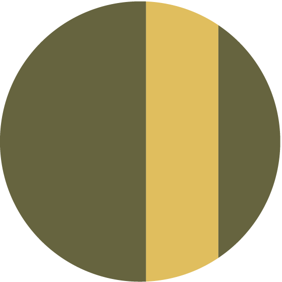 A circular forest green and yellow logo.