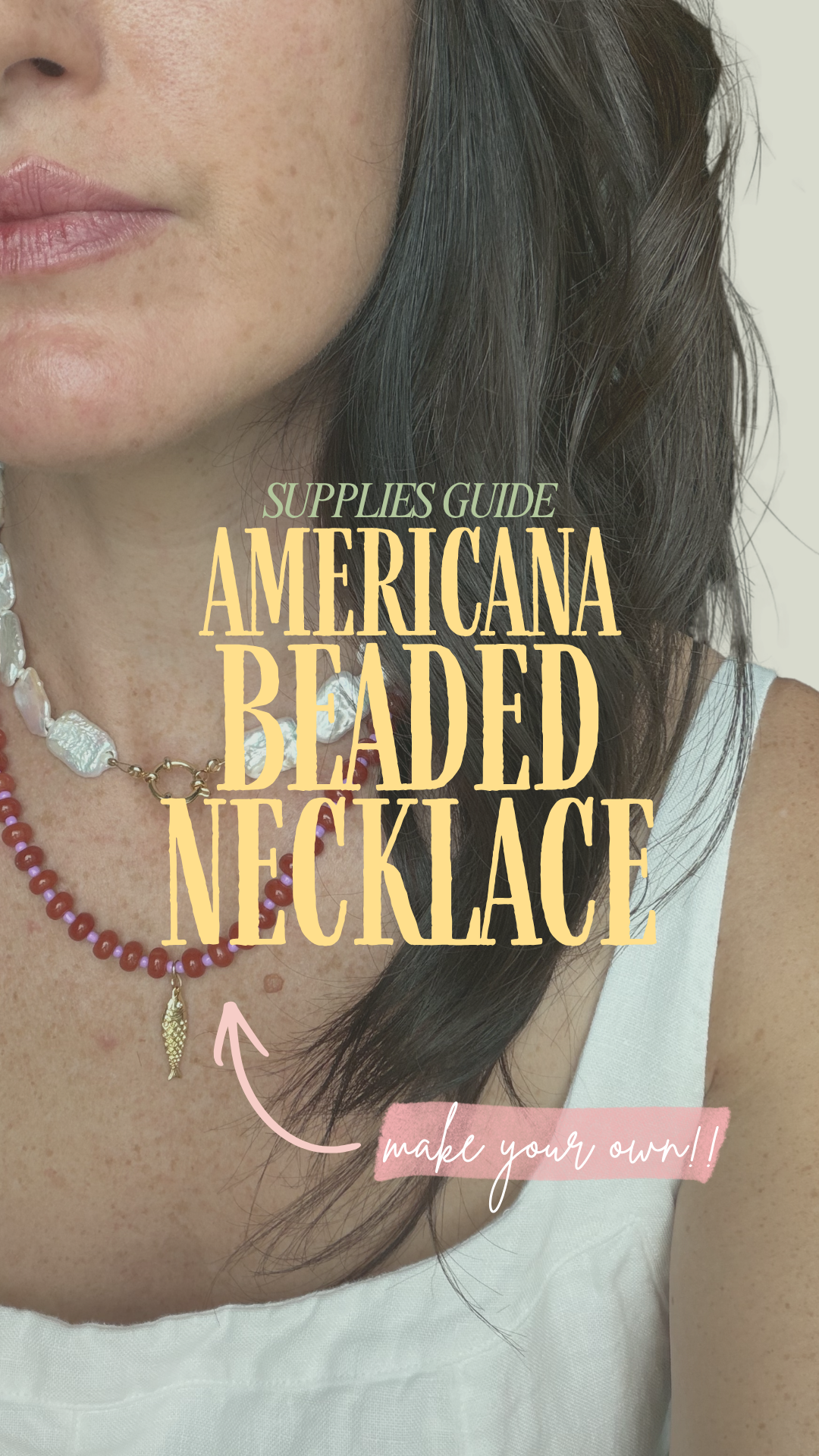 Americana Beaded Necklace Supplies