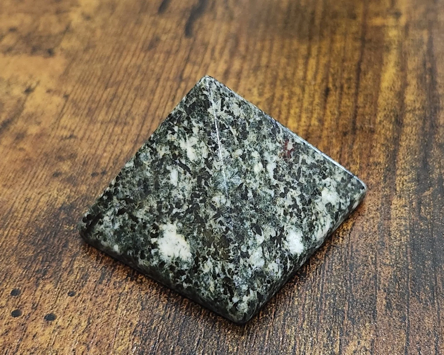 Preseli Bluestone from Wales, natural dolerite stone associated with the bluestones of Stonehenge.