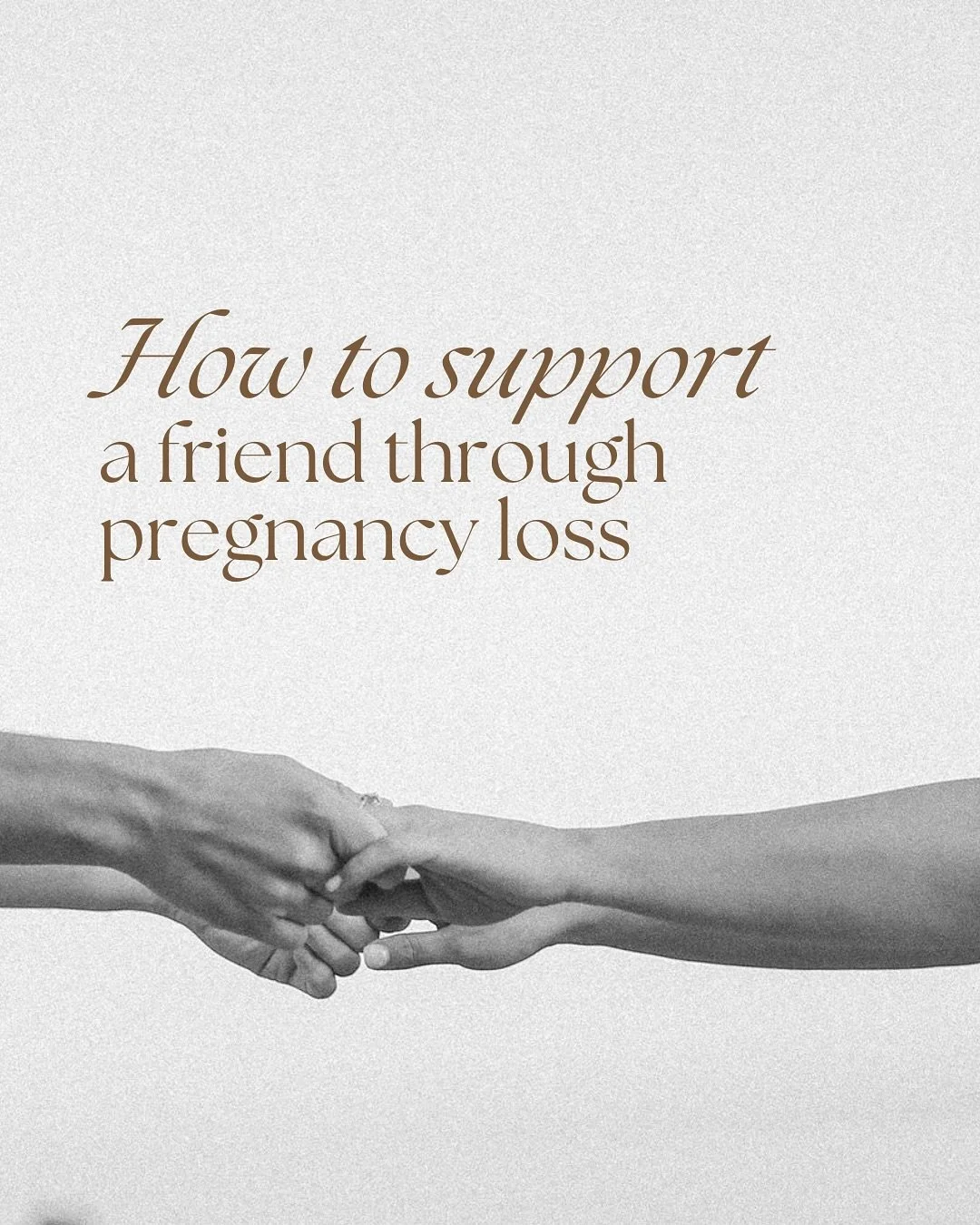 Pregnancy loss can feel isolating, but no one should have to grieve alone. Your support &mdash; listening, acknowledging, and simply being present &mdash; can make a profound difference for someone navigating this heartbreak 🤍

This post offers gent