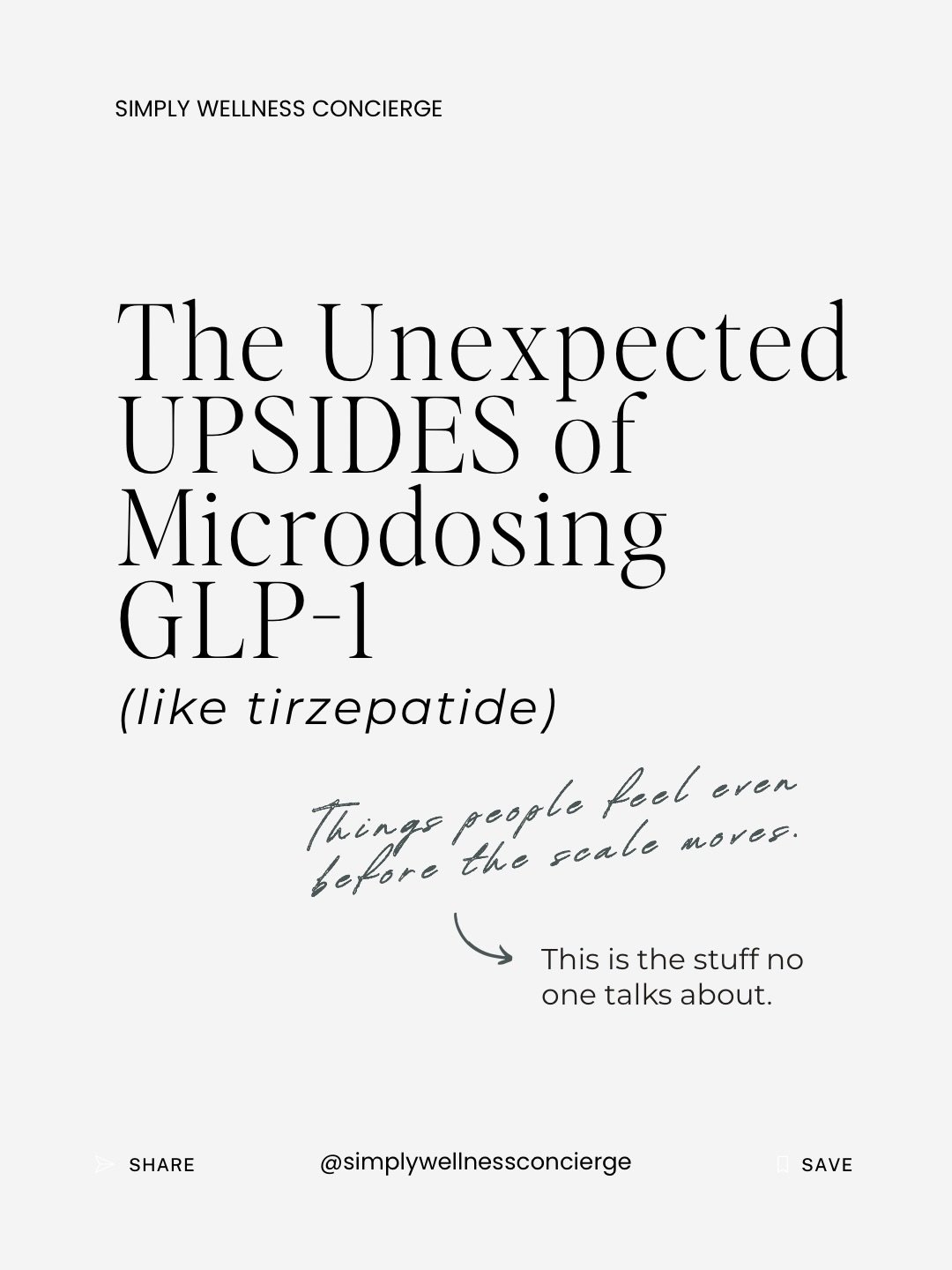 No one talks about this part of GLP-1 therapy, but they should.

Because for so many people, the biggest wins aren&rsquo;t just about weight.
It&rsquo;s the way their body starts to feel different day to day.

The calmer cravings.
The clearer mind.
T