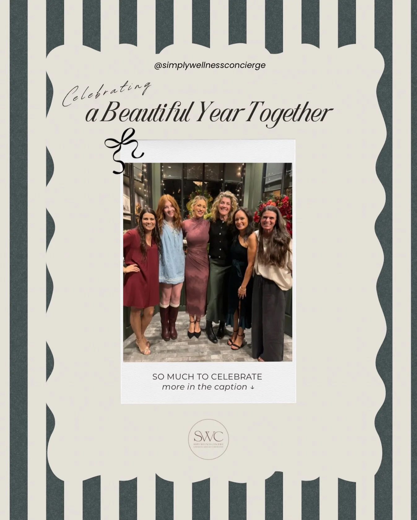 A little gratitude moment &darr;

This year has been such a beautiful one for our SWC family.

Our team has grown, our clients have grown, and we&rsquo;ve watched so many of you move closer to feeling like your healthiest selves and that&rsquo;s trul