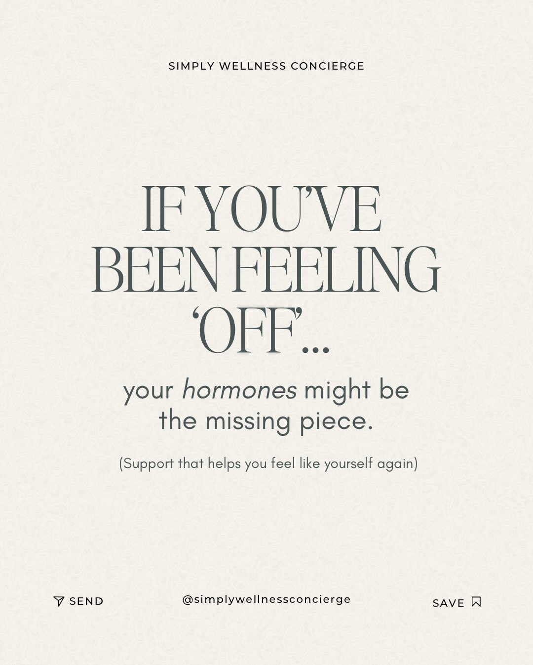 When your hormones shift, life doesn&rsquo;t fall apart. It just gets harder in a hundred small ways.

Your energy isn&rsquo;t as steady.

Your sleep feels unpredictable.

Your mood changes faster than it used to.

Your focus slips.

Your body feels 
