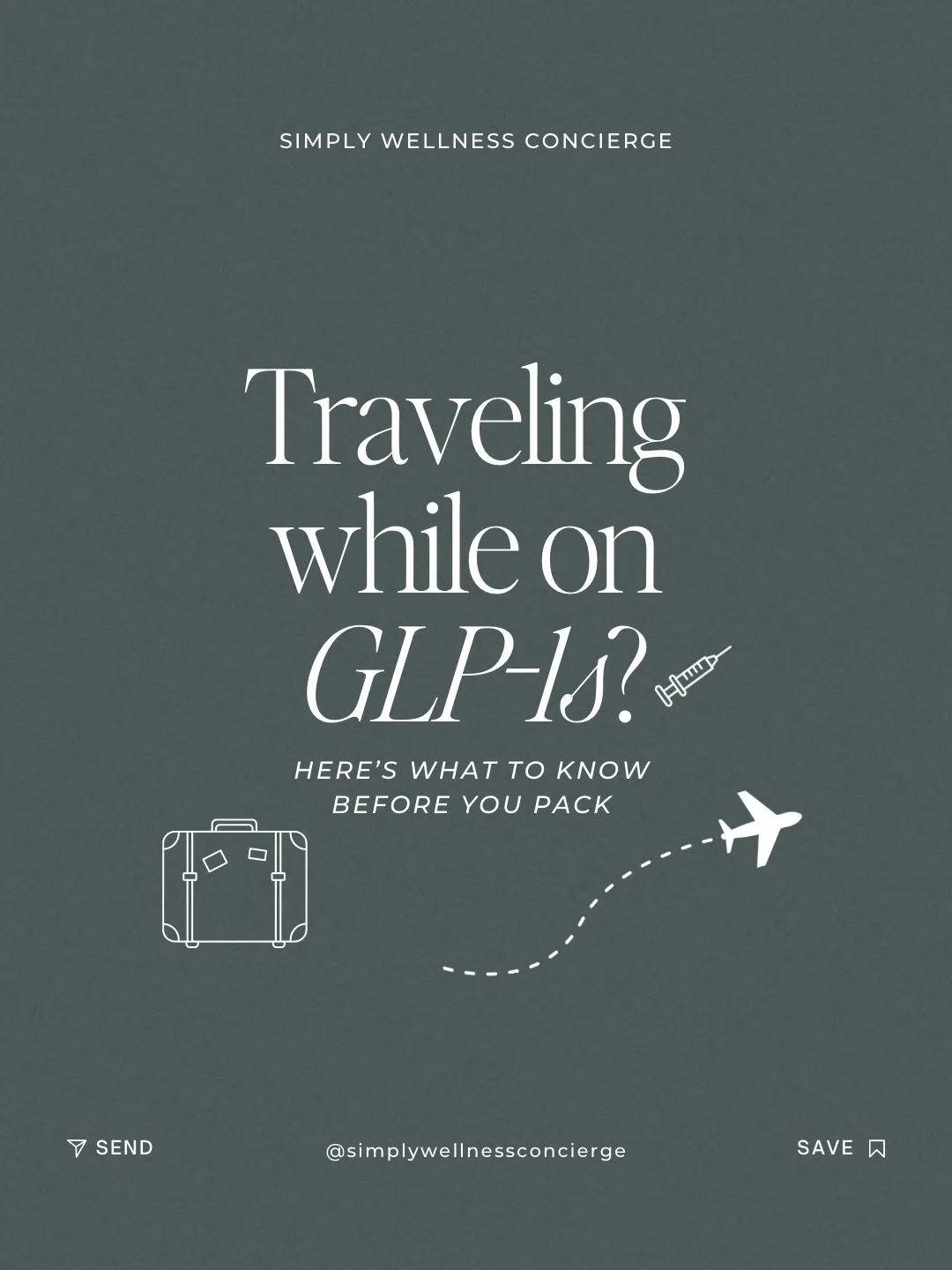 Traveling on a GLP-1 and wondering&hellip;
&ldquo;Am I going to mess this up?&rdquo; ✈️

Vacations, flights, long weekends, and time changes are often the first thing people stress about once they start a GLP-1.

Not because they don&rsquo;t want to 