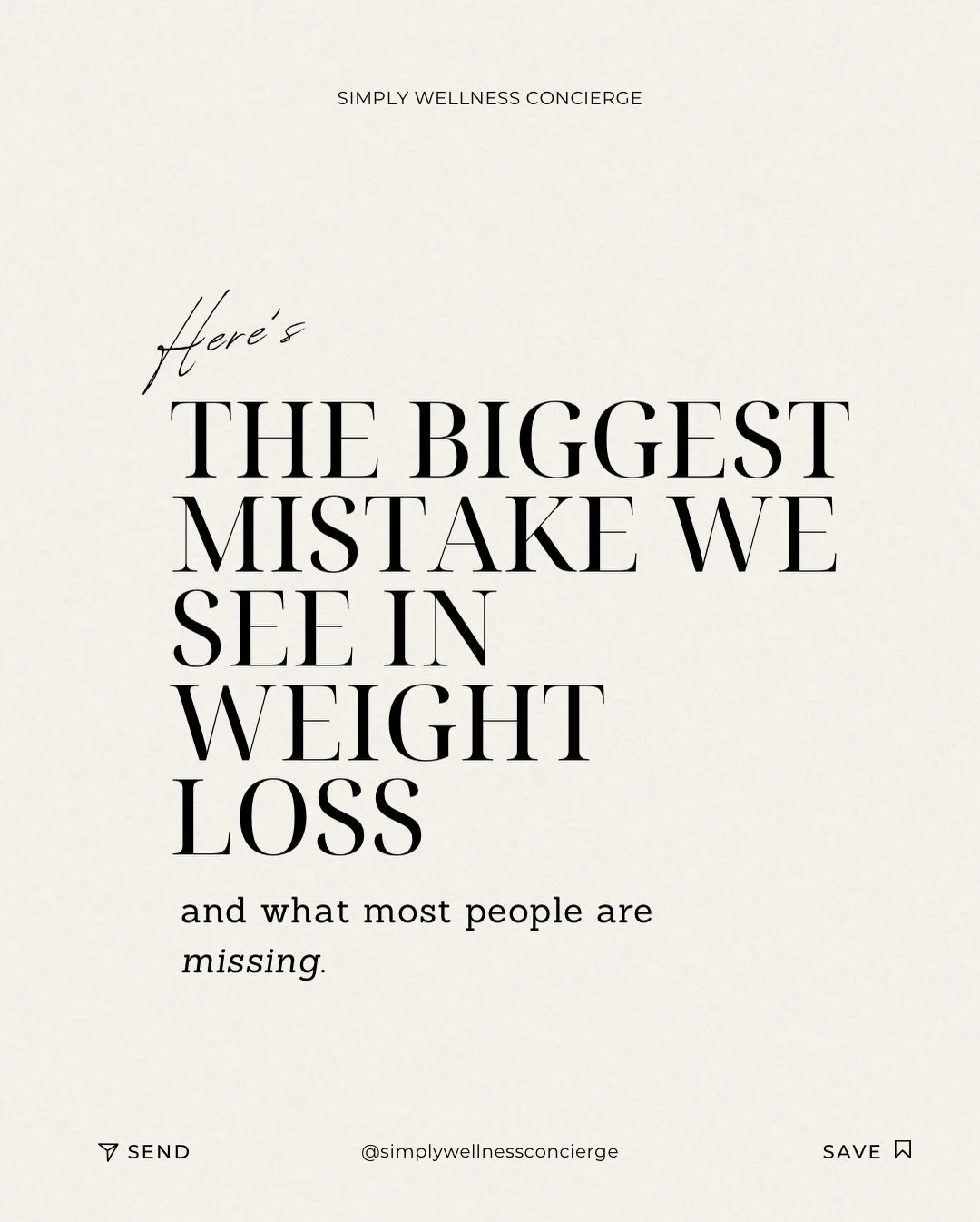 Ever notice how weight loss doesn&rsquo;t feel hard in the same way it used to?

You can be doing &ldquo;everything right&rdquo; (eating better, moving your body, trying to stay consistent) and somehow it still feels heavier, slower, more frustrating
