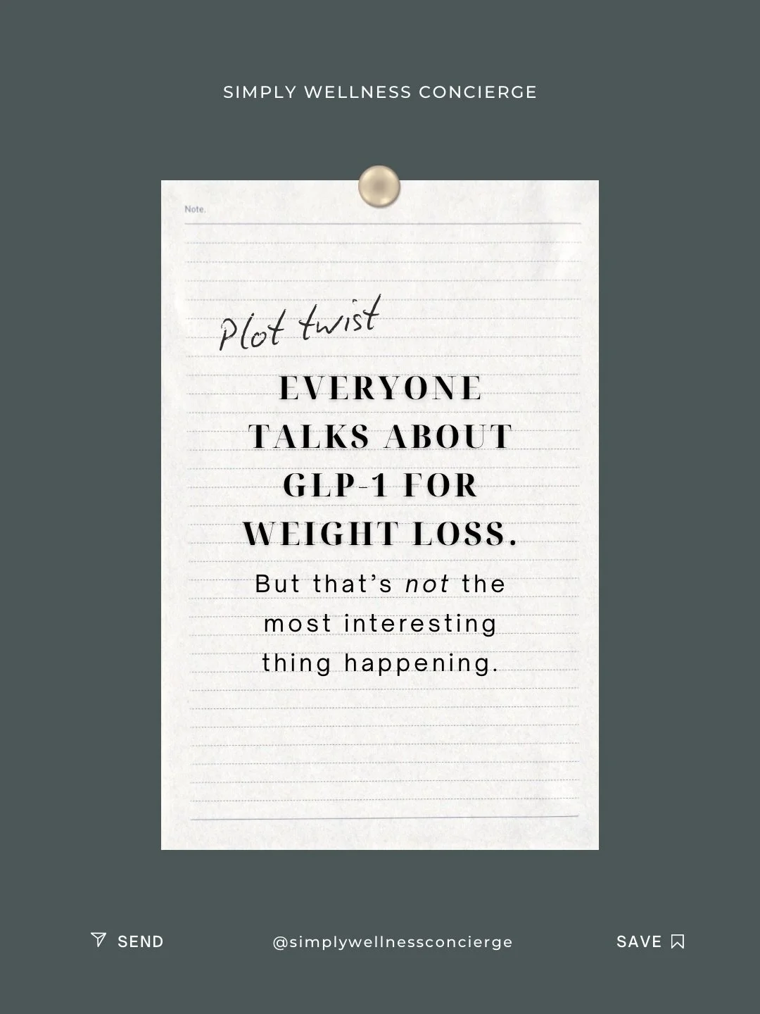 One of the most interesting things happening with GLP-1s right now has nothing to do with weight loss.

A lot of people actually notice something else first.

Less joint pain.
Less swelling.
More steady energy.

GLP-1s don&rsquo;t just affect appetit
